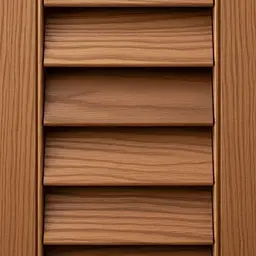 Hardwood shutters